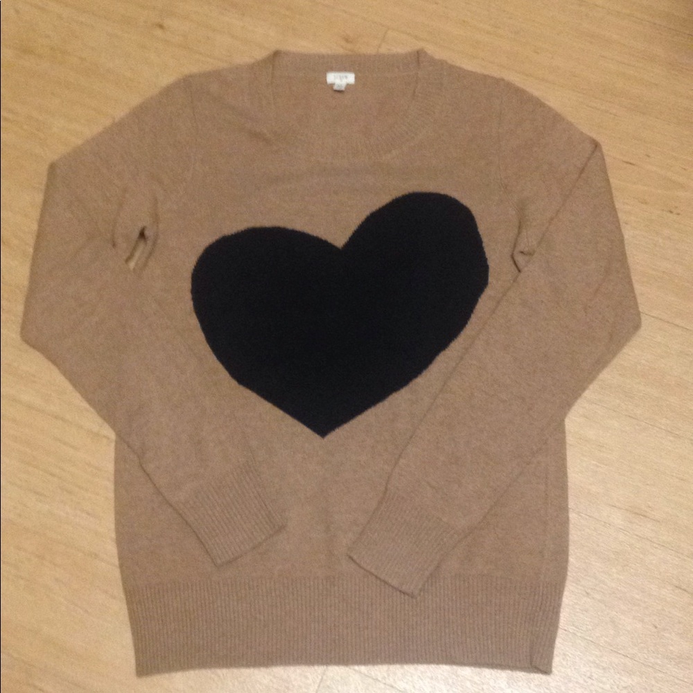 J. Crew Factory Heart Sweater